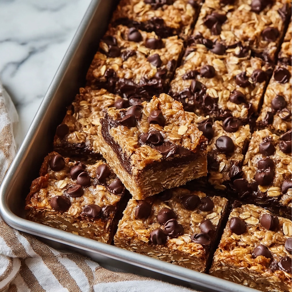 Chocolate Chip Peanut Butter Granola Cookie Bars Recipe - Recipe Image