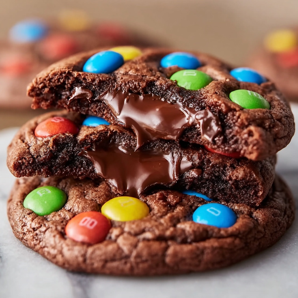 Chocolate Lava M&M Surprise Cookies Recipe - Recipe Image