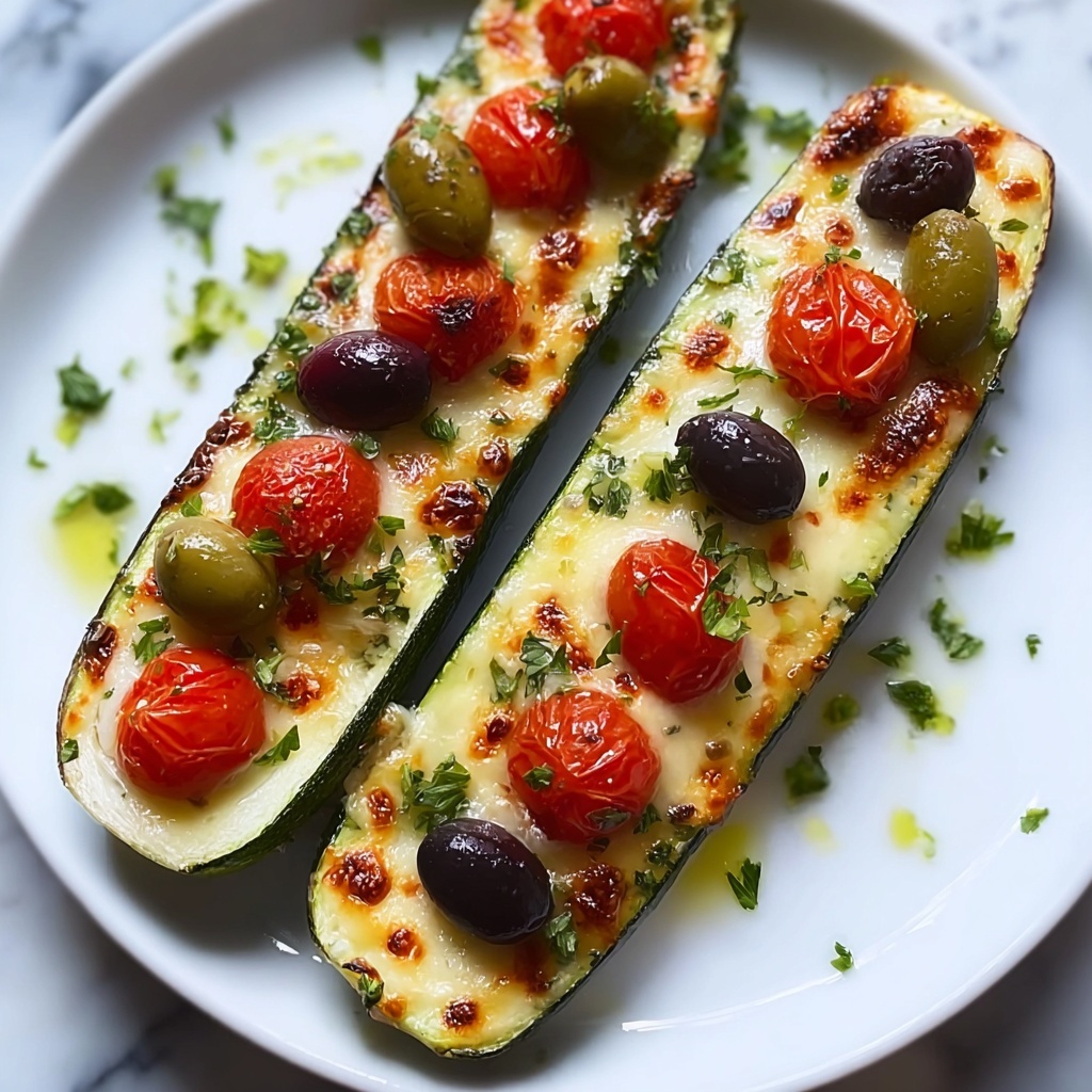 Mediterranean Stuffed Zucchini Recipe - Recipe Image