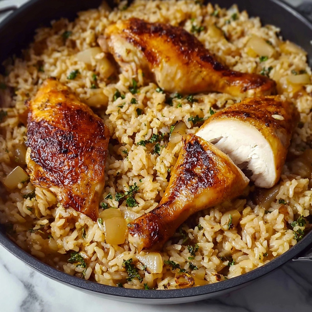 One Pot Sticky Coconut Rice & Chicken Recipe - Recipe Image