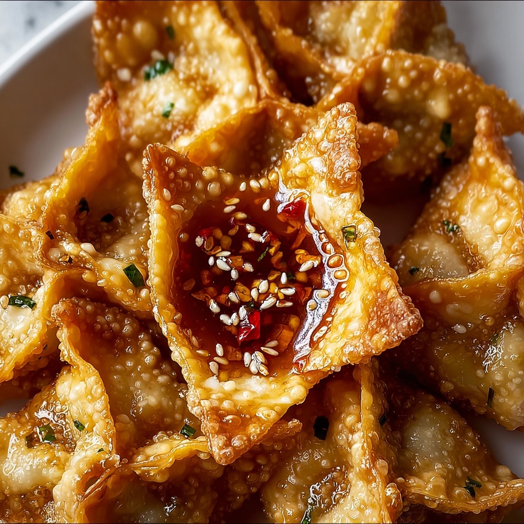 Crab Rangoons with Orange Sweet Chili Dipping Sauce Recipe - Recipe Image