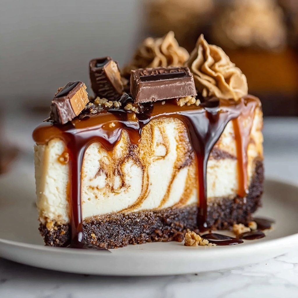 Caramel Chocolate Coffee Cheesecake Recipe - Recipe Image