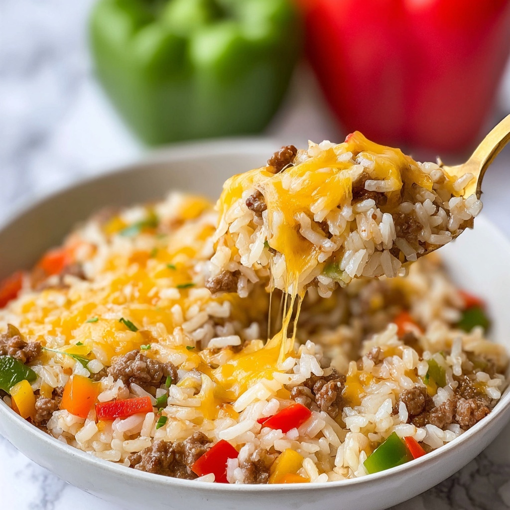 Cheesy Unstuffed Pepper Skillet (One Pan!) Recipe - Recipe Image