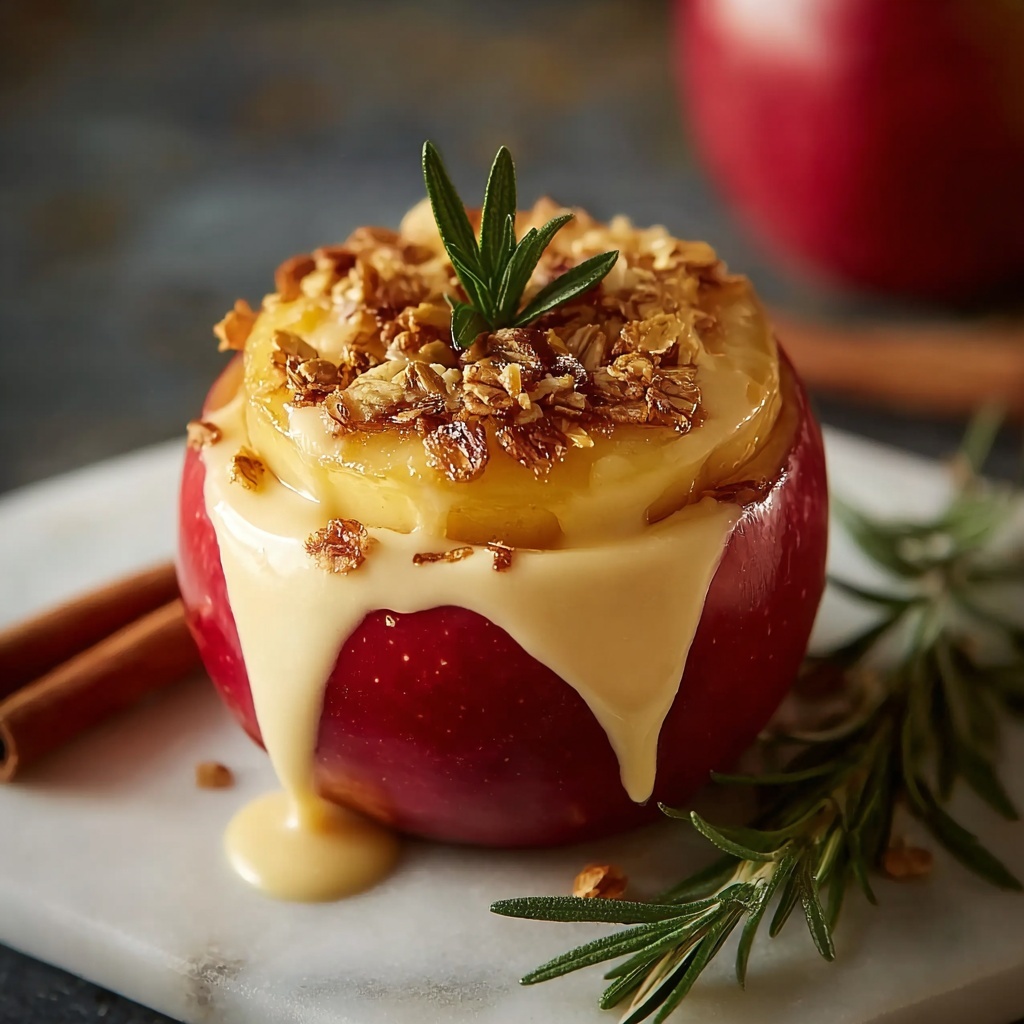 Cinnamon Oatmeal Stuffed Apples Recipe - Recipe Image