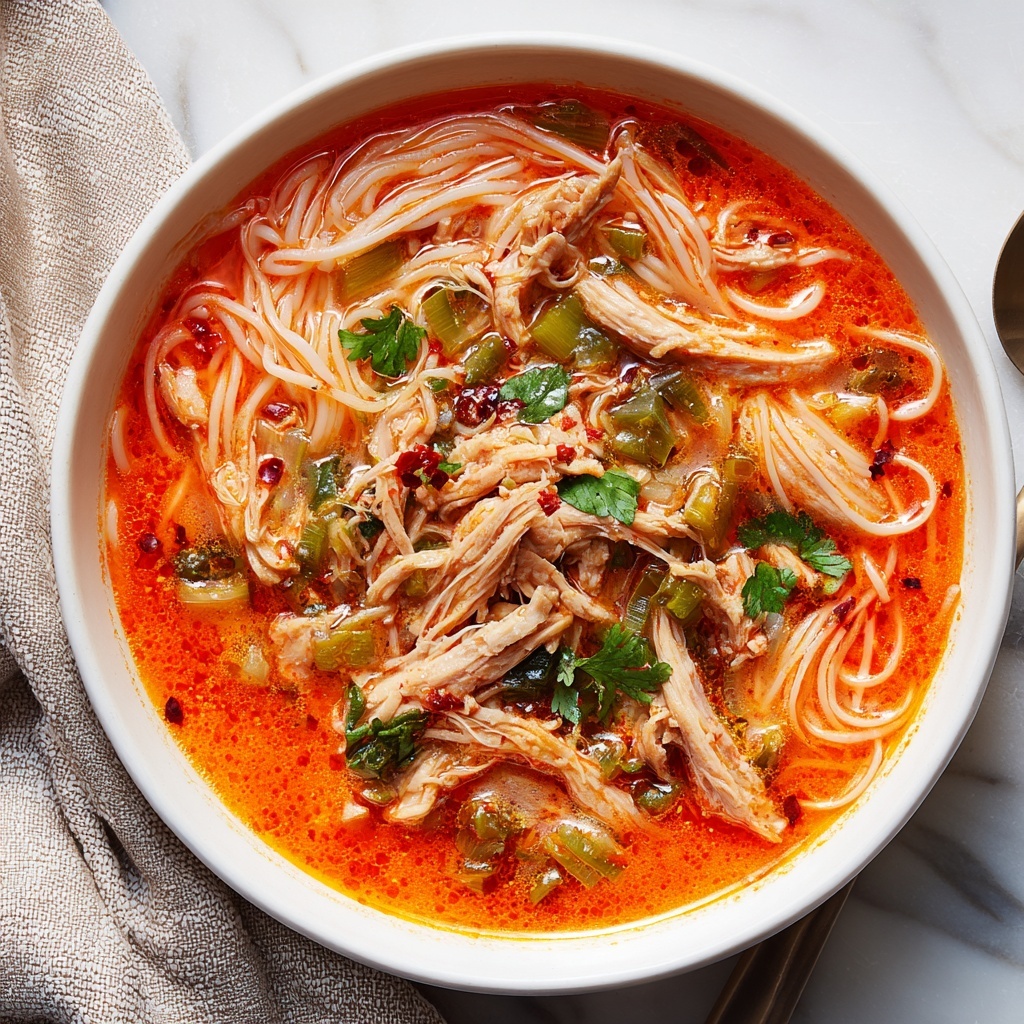 Spicy Chicken Soup with Lime and Cilantro Recipe - Recipe Image