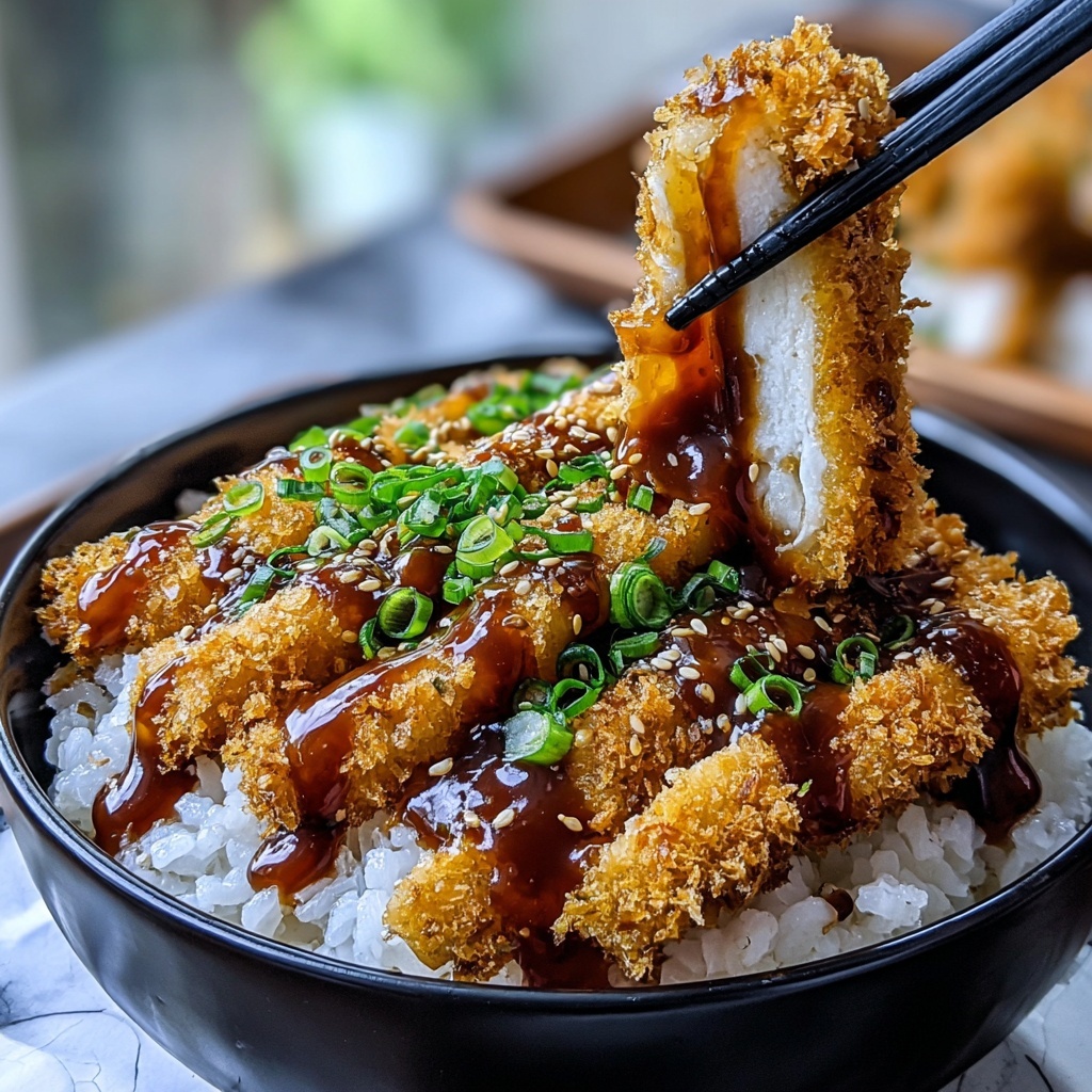 Japanese Katsu Bowls with Tonkatsu Sauce Recipe - Recipe Image