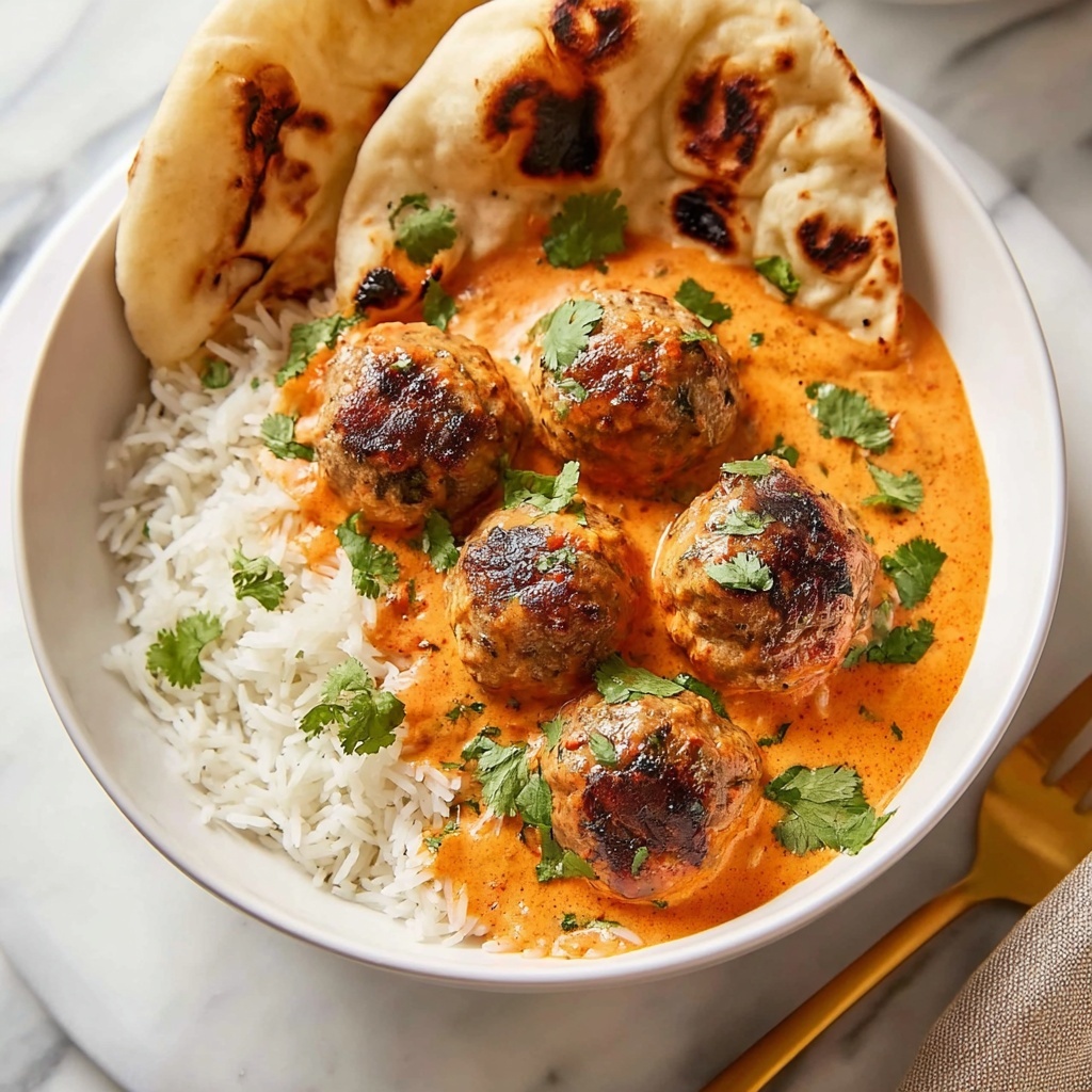 Butter Chicken Meatballs Recipe - Recipe Image