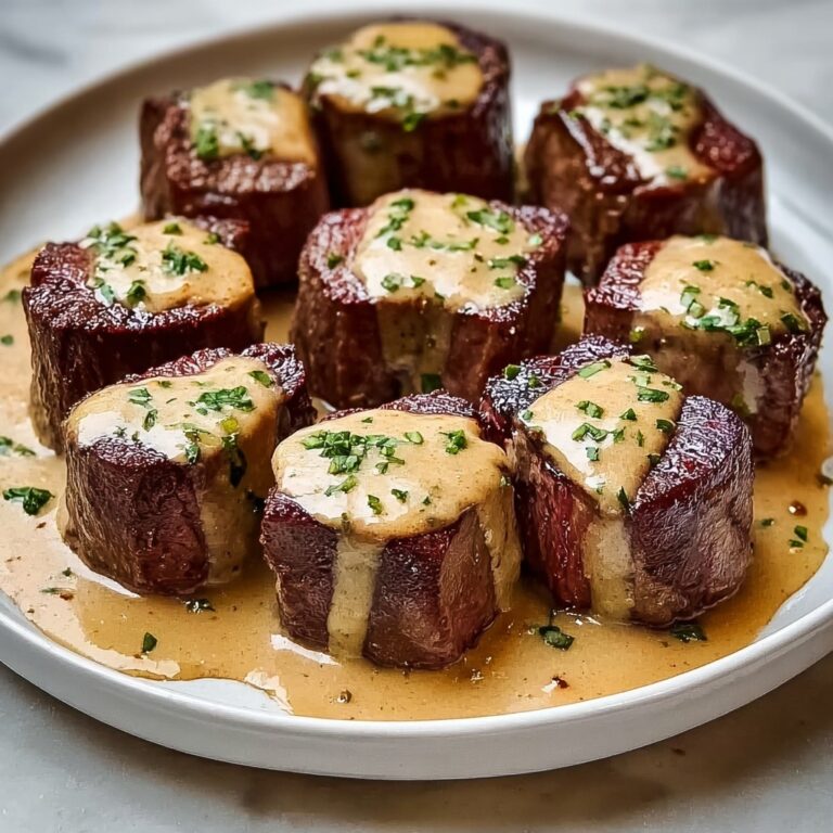 Garlic Butter Steak Bites with Parmesan Cream Sauce Recipe