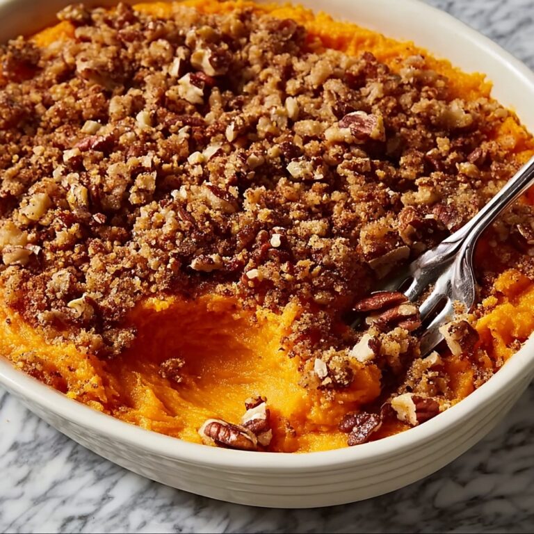 Sweet Potato Casserole with Pecan Crumble Recipe