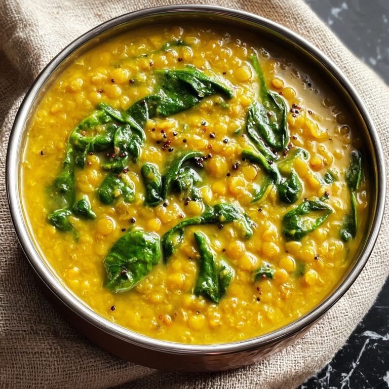 Indian Lentil Curry with Spinach Recipe