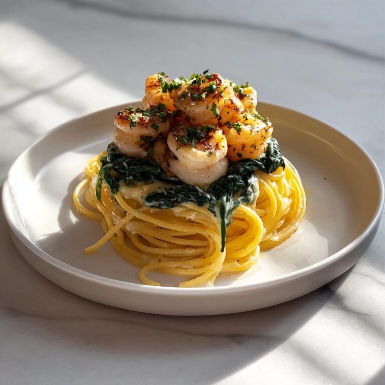Shrimp Alfredo with Spinach Recipe