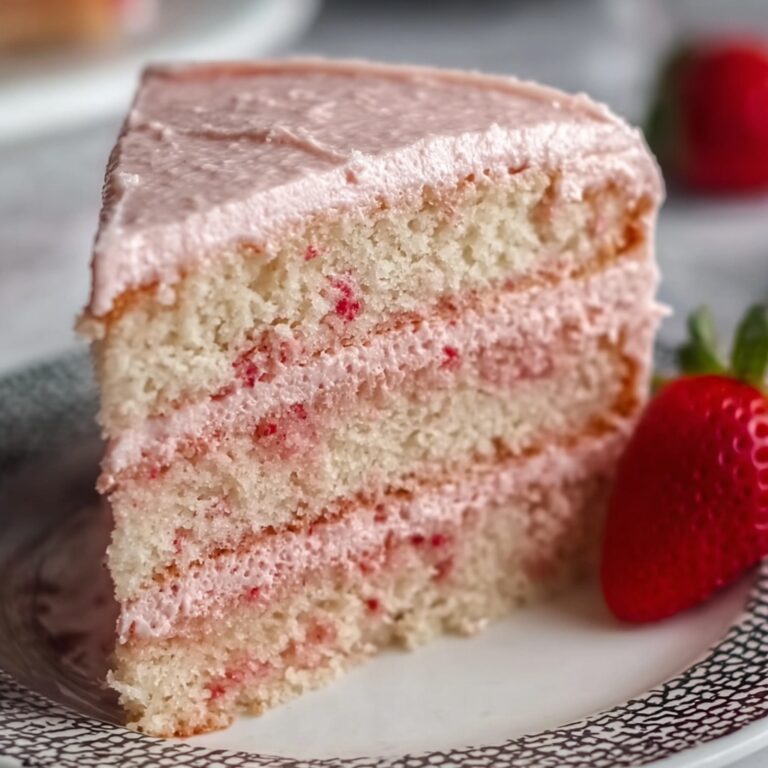 Strawberry Cake With Fresh Strawberry Frosting Recipe