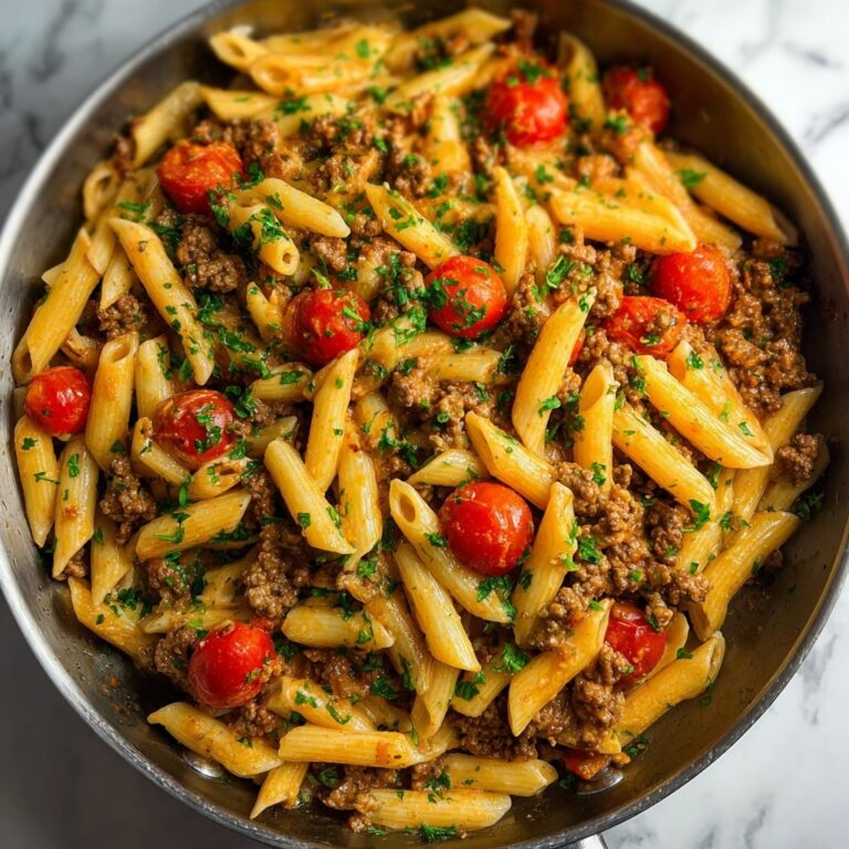 Creamy Chipotle One Pot Beef Pasta Recipe