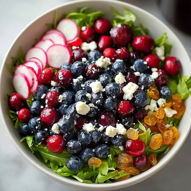 Cranberry Blueberry Salad with Blueberry Balsamic Dressing Recipe