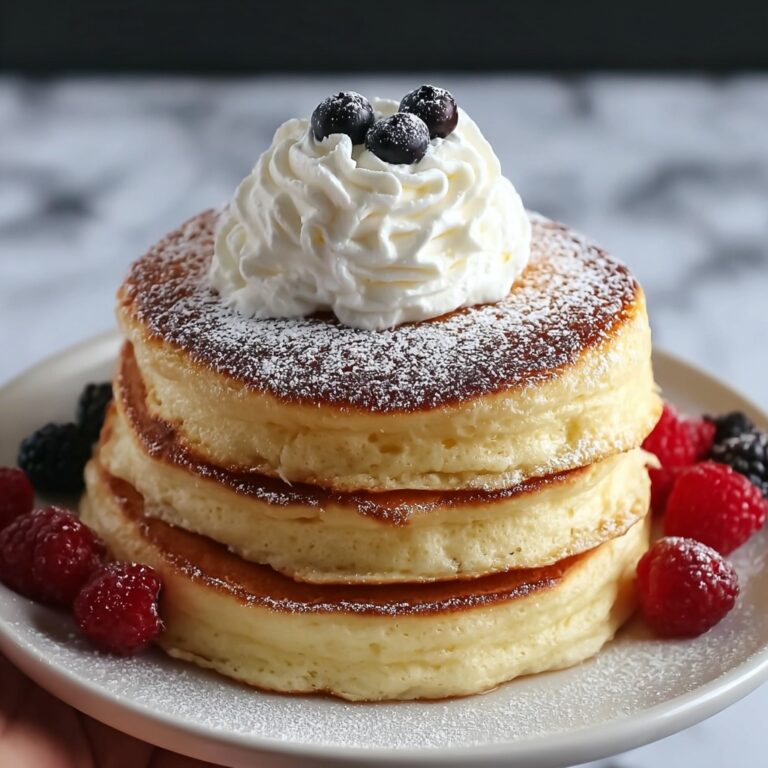 Fluffy Japanese Soufflé Pancakes: A Cloud-Like Delight Recipe