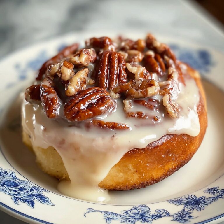 Browned Butter Frosted Pecan Cinnamon Rolls Recipe
