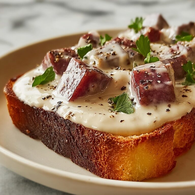 Creamed Chipped Beef on Toast Recipe