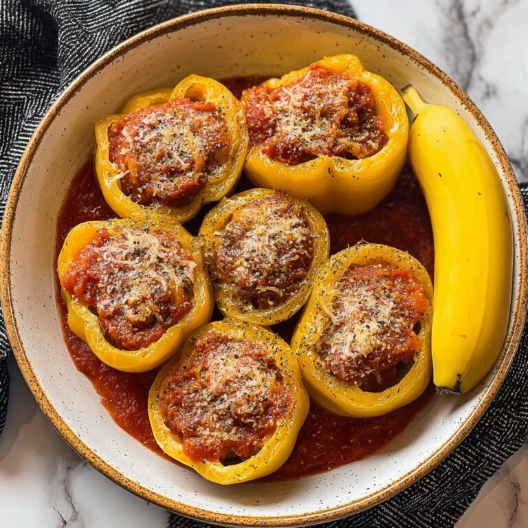 Stuffed Banana Peppers in Savory Tomato Sauce Recipe