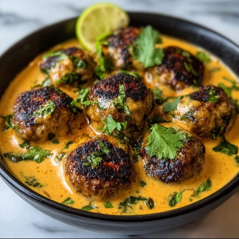 Thai Spiced Chicken Meatballs in Coconut Curry Recipe