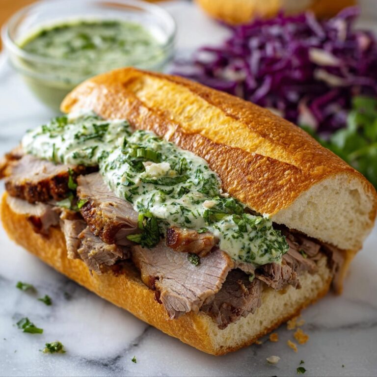 Porchetta Sandwiches with Garlic Herb Mayo Recipe