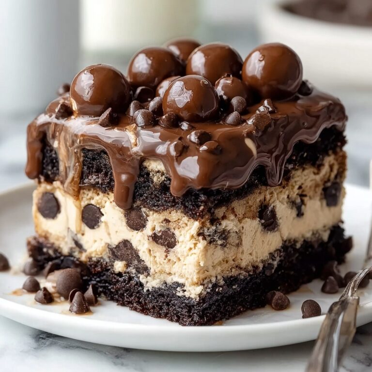 Cookie Dough Brownie Cake Recipe