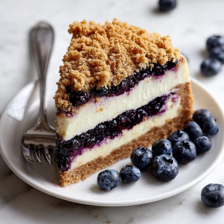Blueberry Crumble Cheesecake Recipe