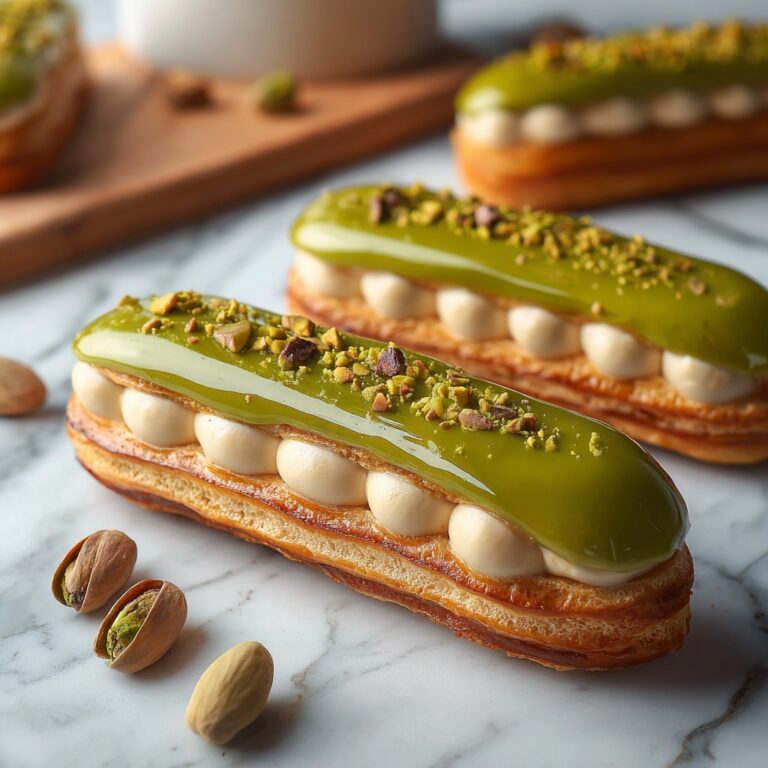Pistachio Éclairs Recipe