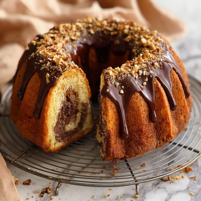 Coffee Chocolate Marble Cake Recipe