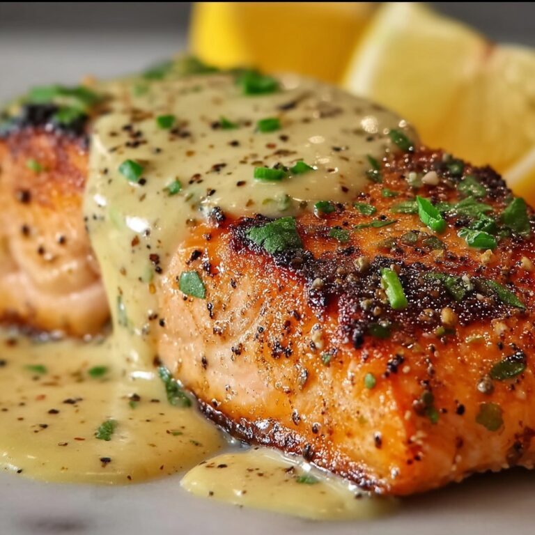 Dijon Salmon with Lemon Dijon Sauce Recipe
