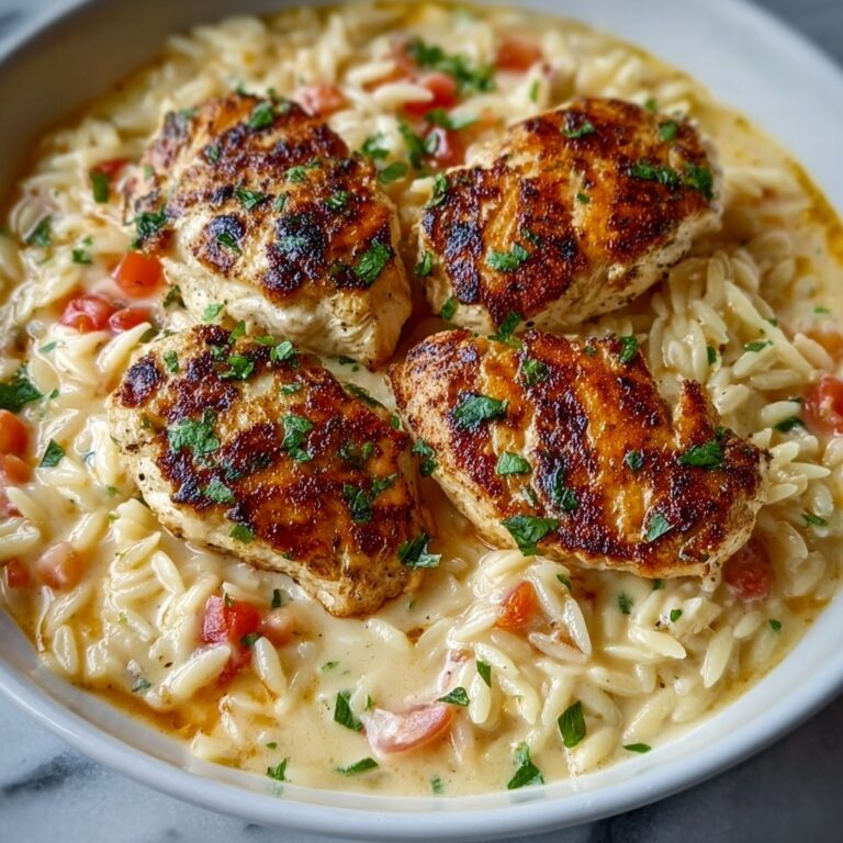 Creamy Parmesan Chicken and Orzo Recipe