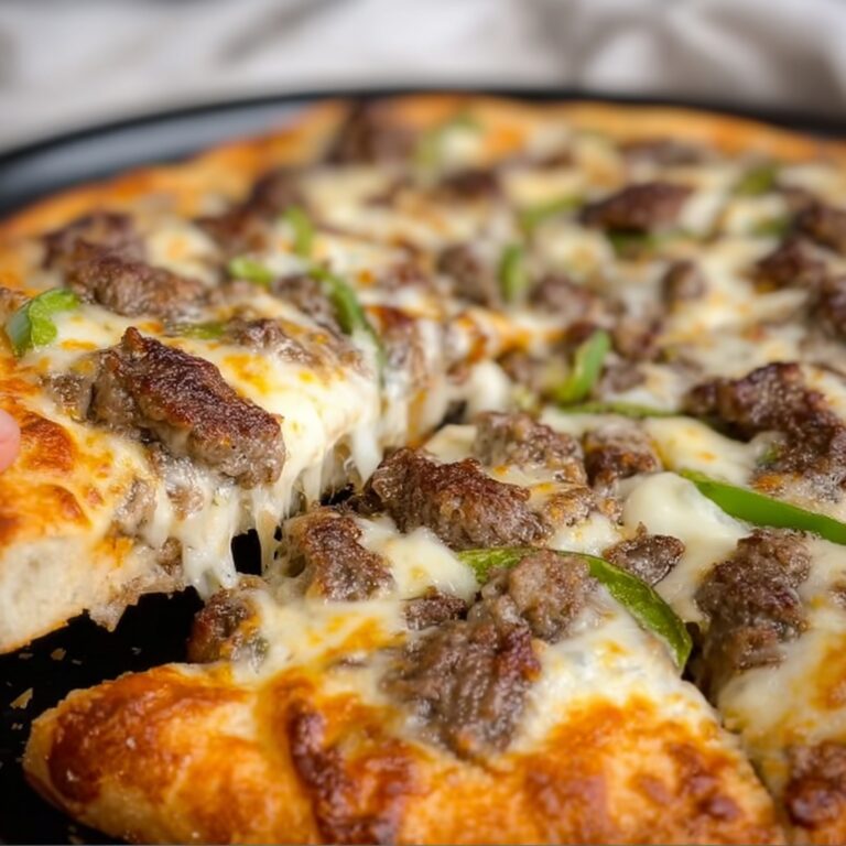 Philly Cheesesteak Pizza Recipe