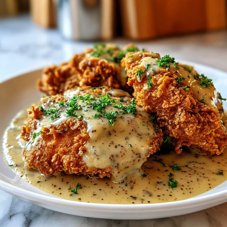Crispy Parmesan Chicken with Dreamy Garlic Cream Sauce Recipe