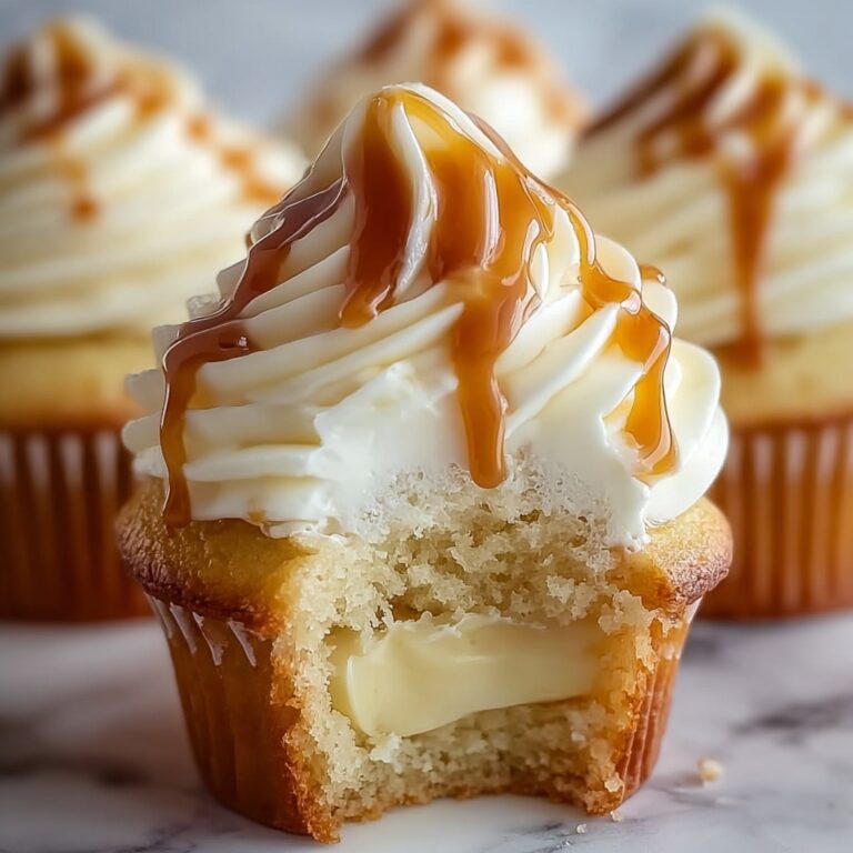 Caramel Cream-Filled Cupcakes Recipe