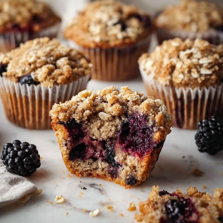 Blackberry Muffins with Oatmeal Streusel Recipe