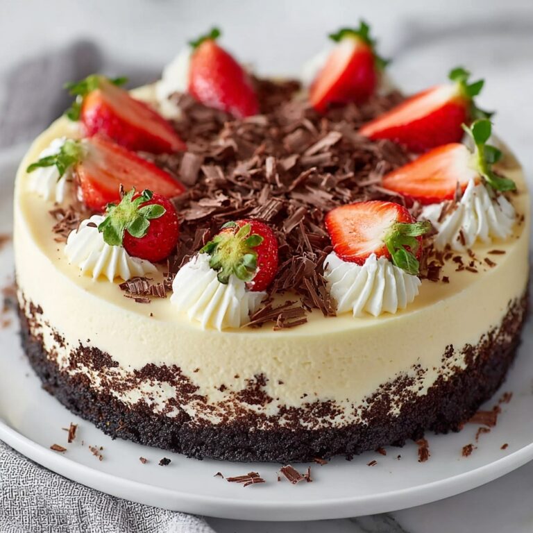 Vanilla Cheesecake with Chocolate Crust Recipe