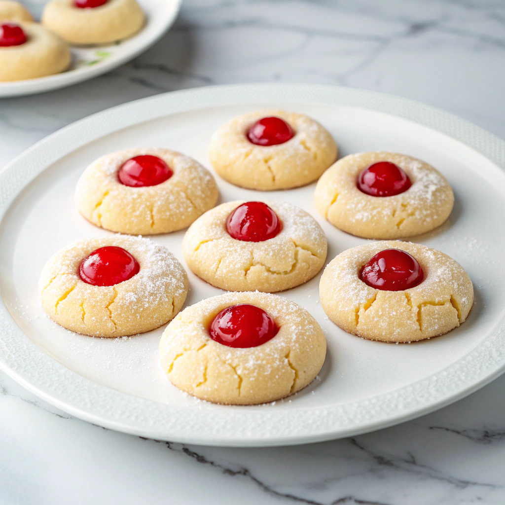 Cherry Almond Amish Sugar Cookies Recipe - Recipe Image