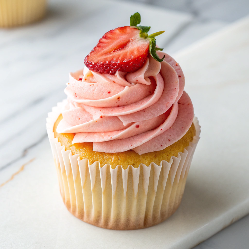 Strawberry Cupcakes Recipe - Recipe Image