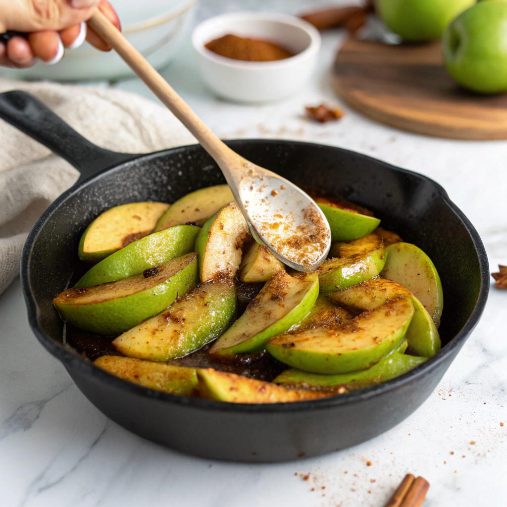 Easy Sauteed Cinnamon Apples Recipe - Recipe Image