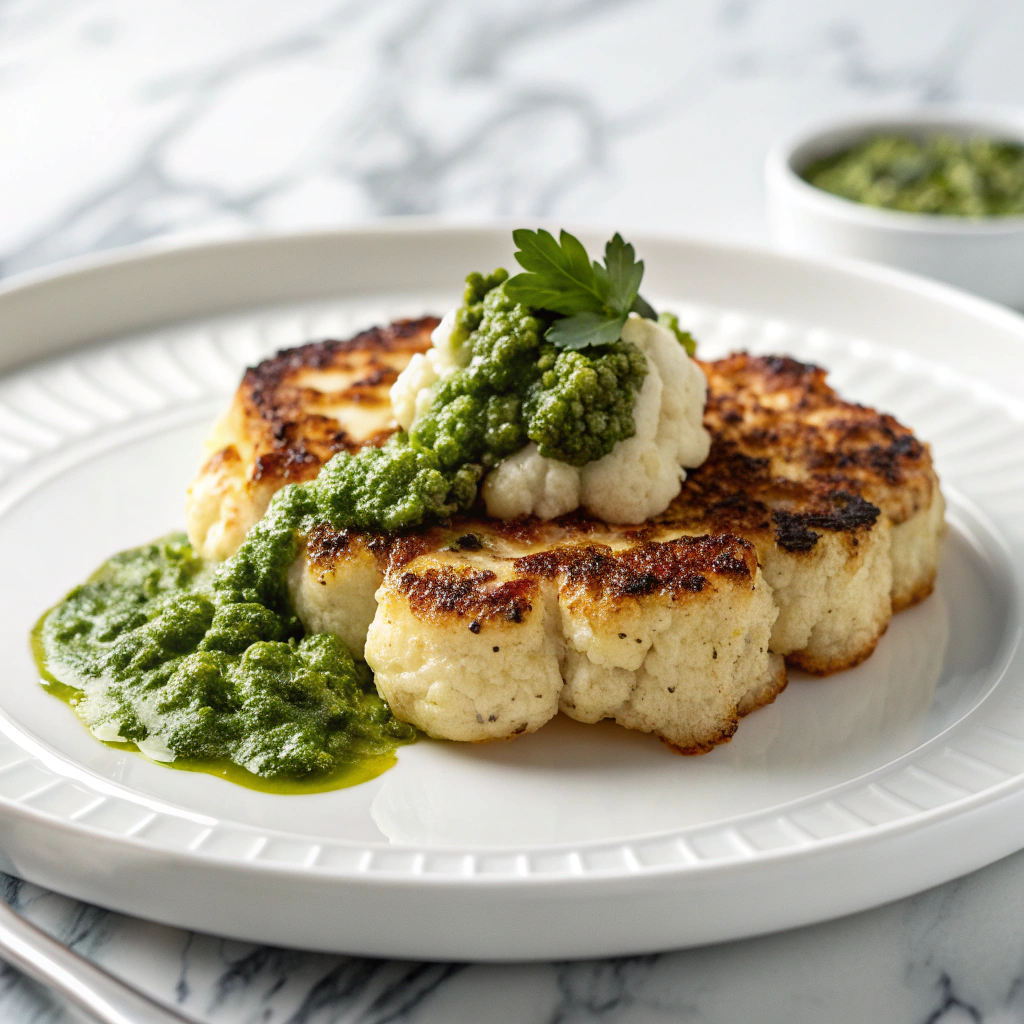 Roasted Cauliflower Steaks Recipe - Recipe Image