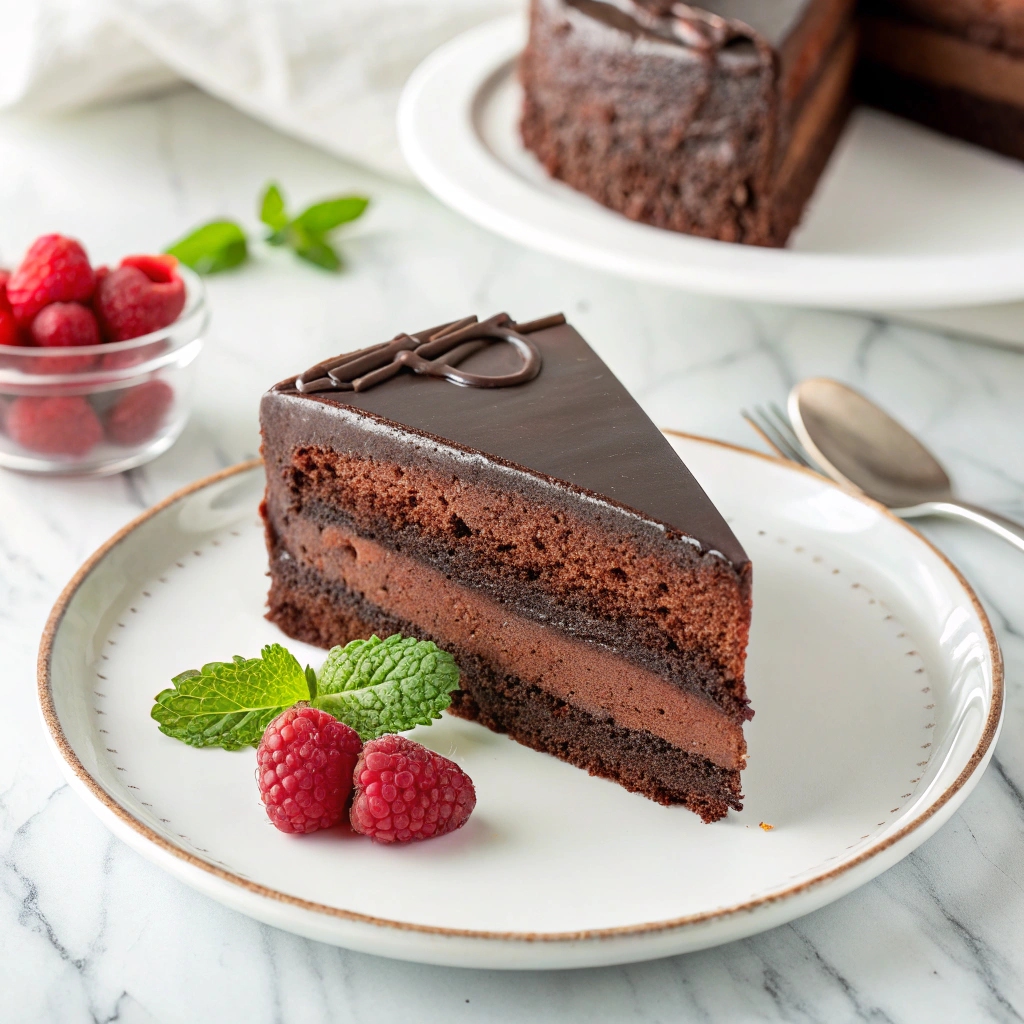 Chocolate Depression Cake with Chocolate Frosting Recipe - Recipe Image