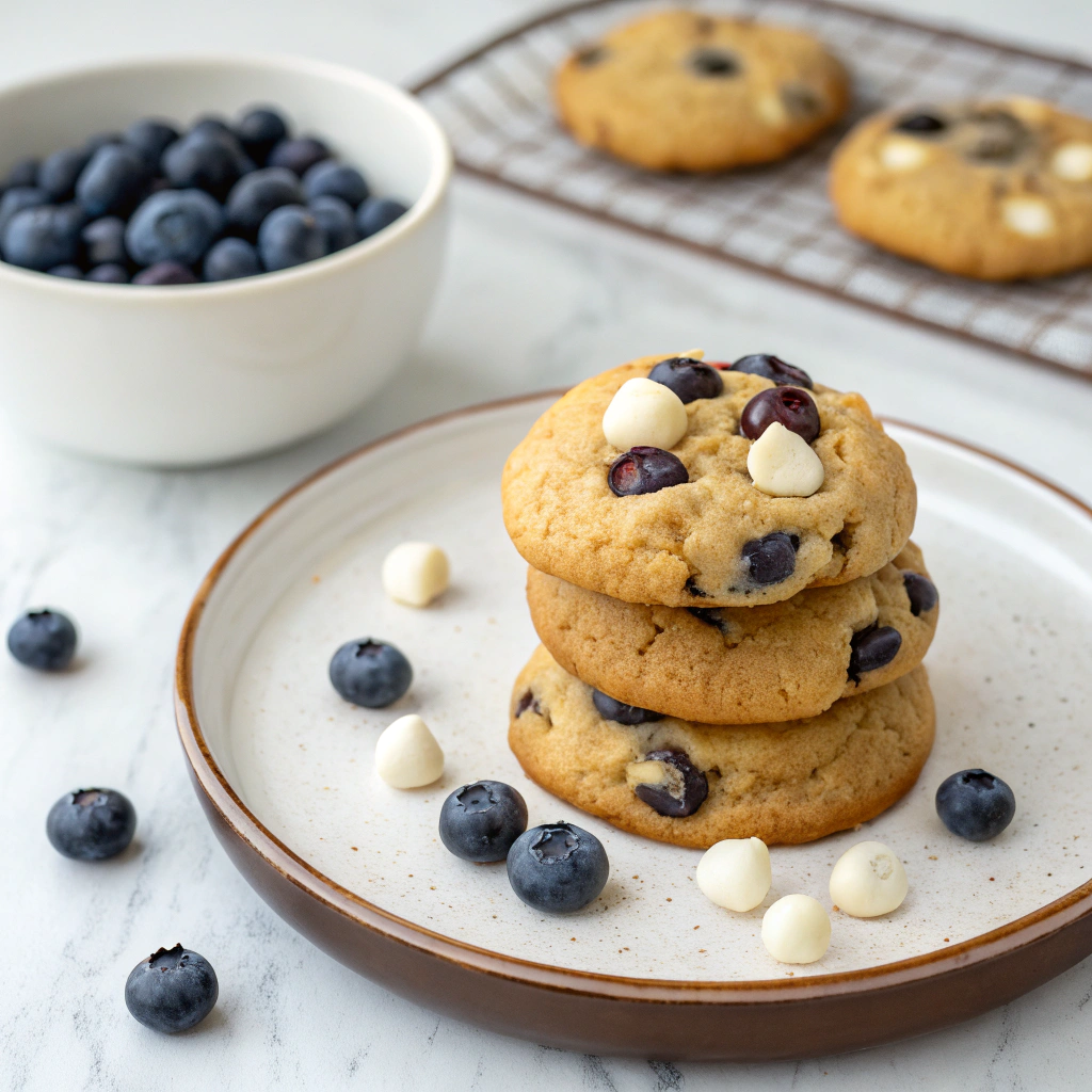 Blueberry White Chocolate Chip Cookies: The Ultimate Recipe - Recipe Image