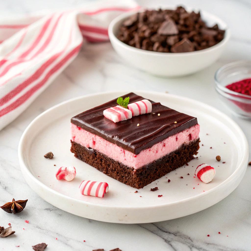 Chocolate Peppermint Lasagna: A Festive Delight Recipe - Recipe Image