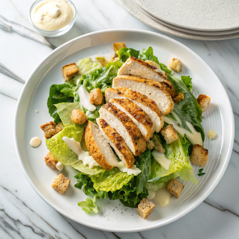 Best Chicken Caesar Salad with Homemade Croutons Recipe