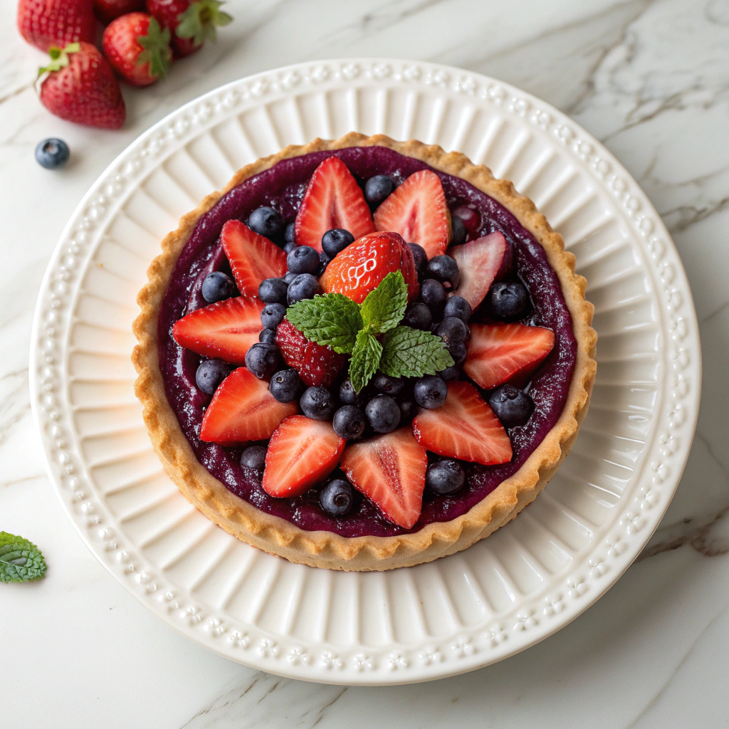 Blueberry Strawberry Pie Recipe - Recipe Image