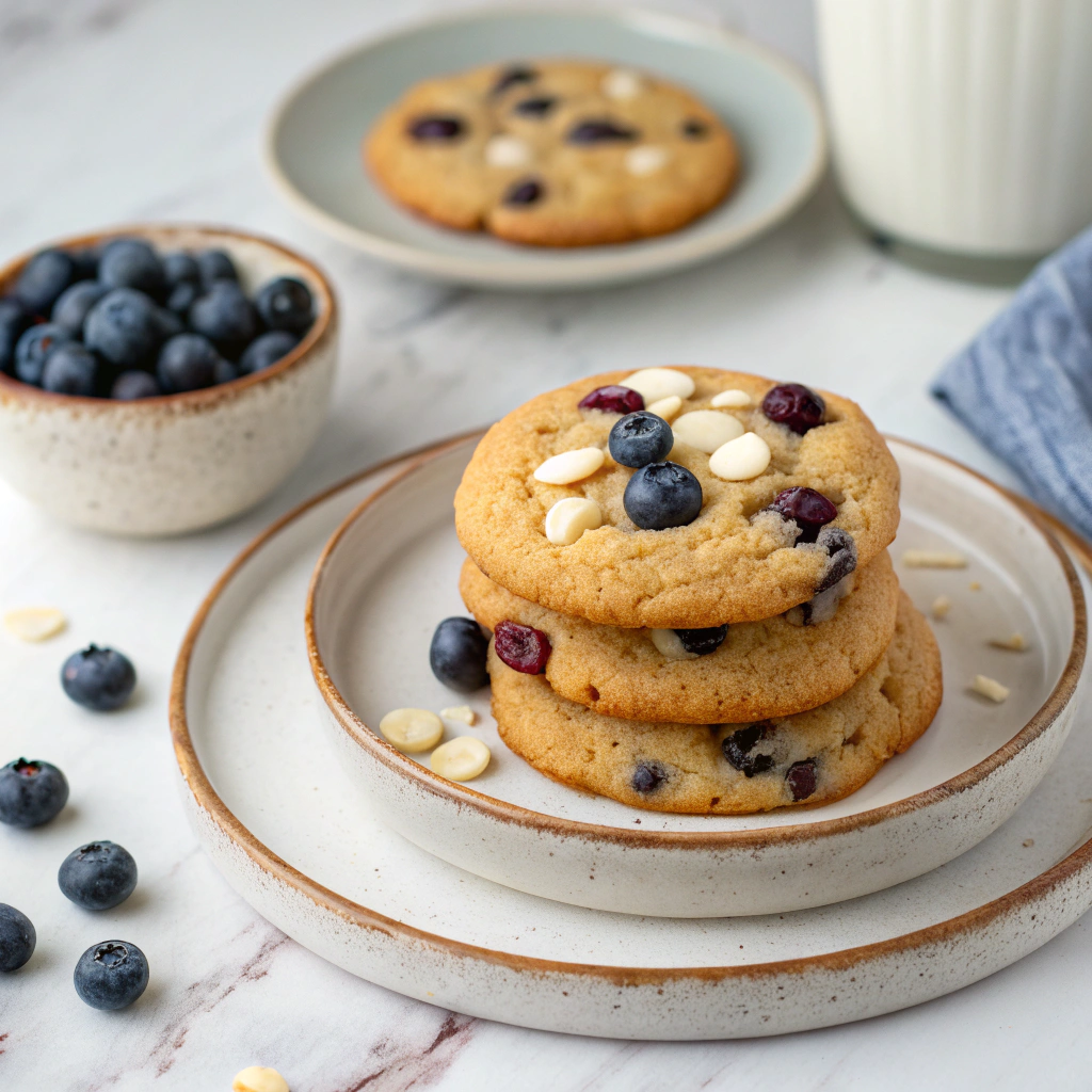 Blueberry White Chocolate Chip Cookies: The Ultimate Recipe - Recipe Image