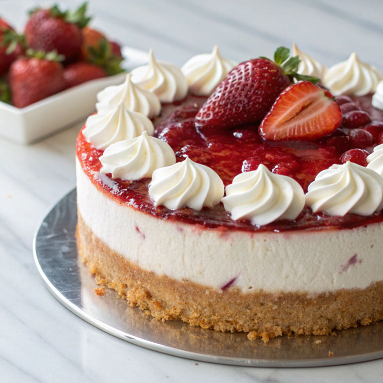 Strawberry Swirl Cheesecake Recipe