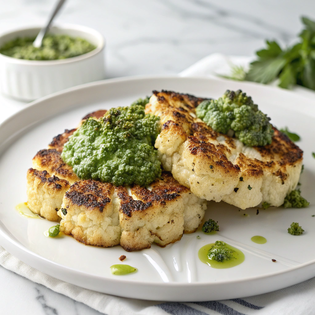 Roasted Cauliflower Steaks Recipe - Recipe Image
