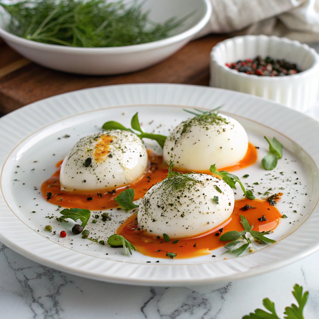 Turkish Eggs (Cilbir) Recipe - Recipe Image