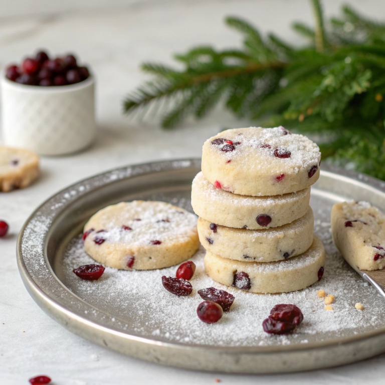 Cranberry Shortbread Cookies Recipe
