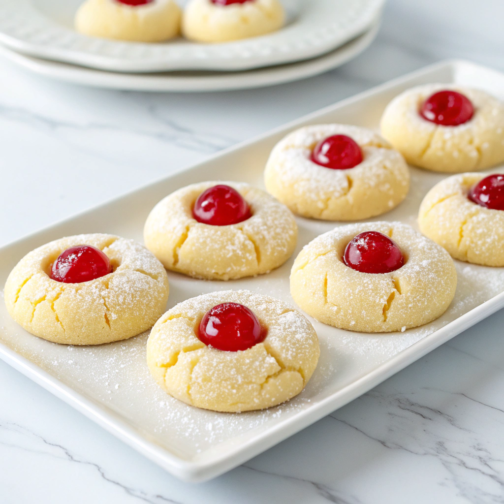 Cherry Almond Amish Sugar Cookies Recipe - Recipe Image